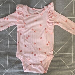 Cat & Jack Pink Heart Bodysuit
